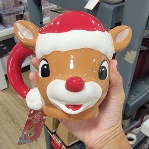 NWT Rudolph the Red Nose Reindeer Christmas Coffee Mug